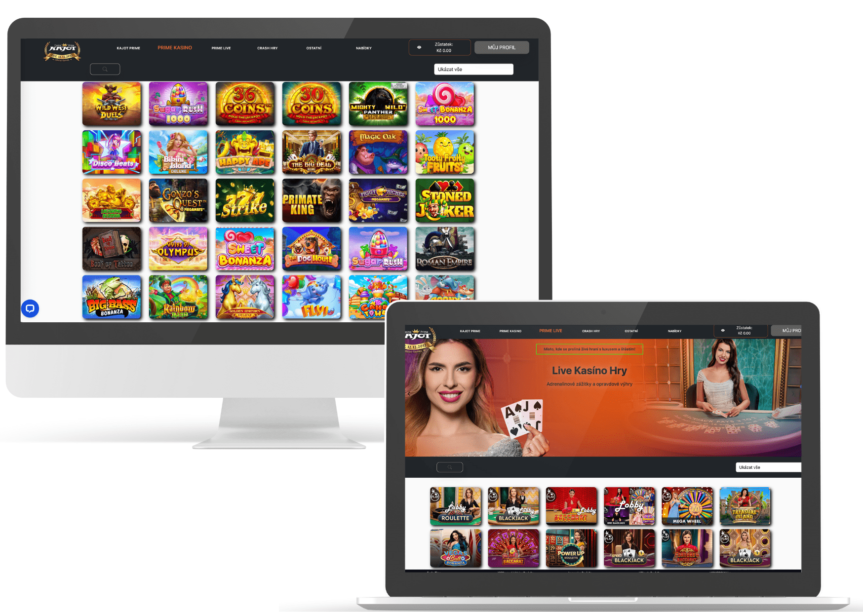 Hrací automaty Kajot Casino Česko