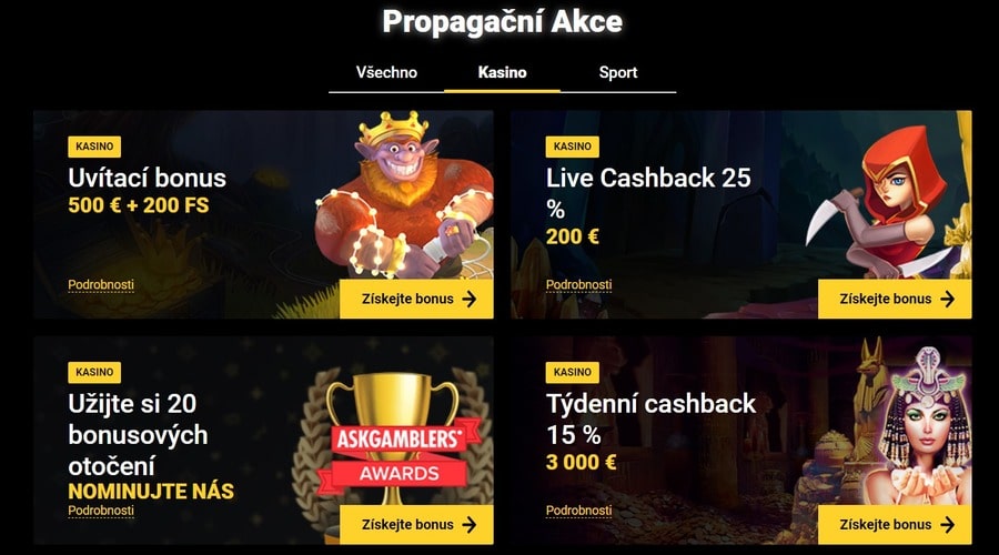 Zet Casino Bonusy