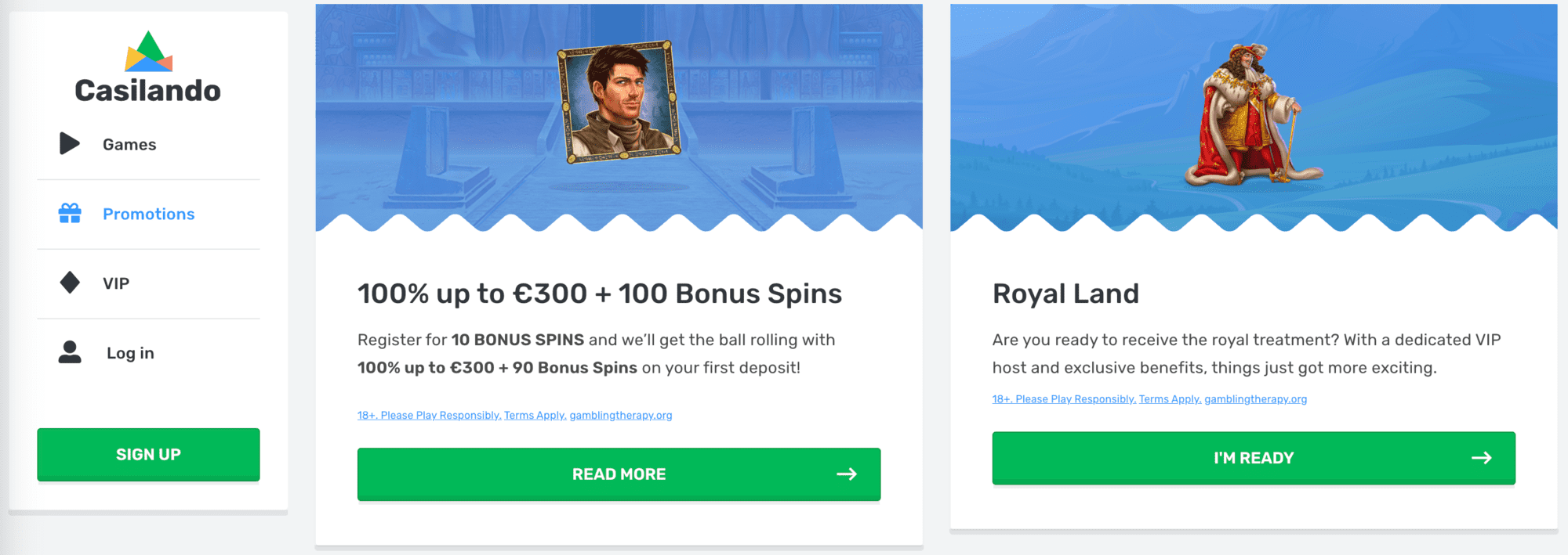 Casilando Casino bonuses for new players