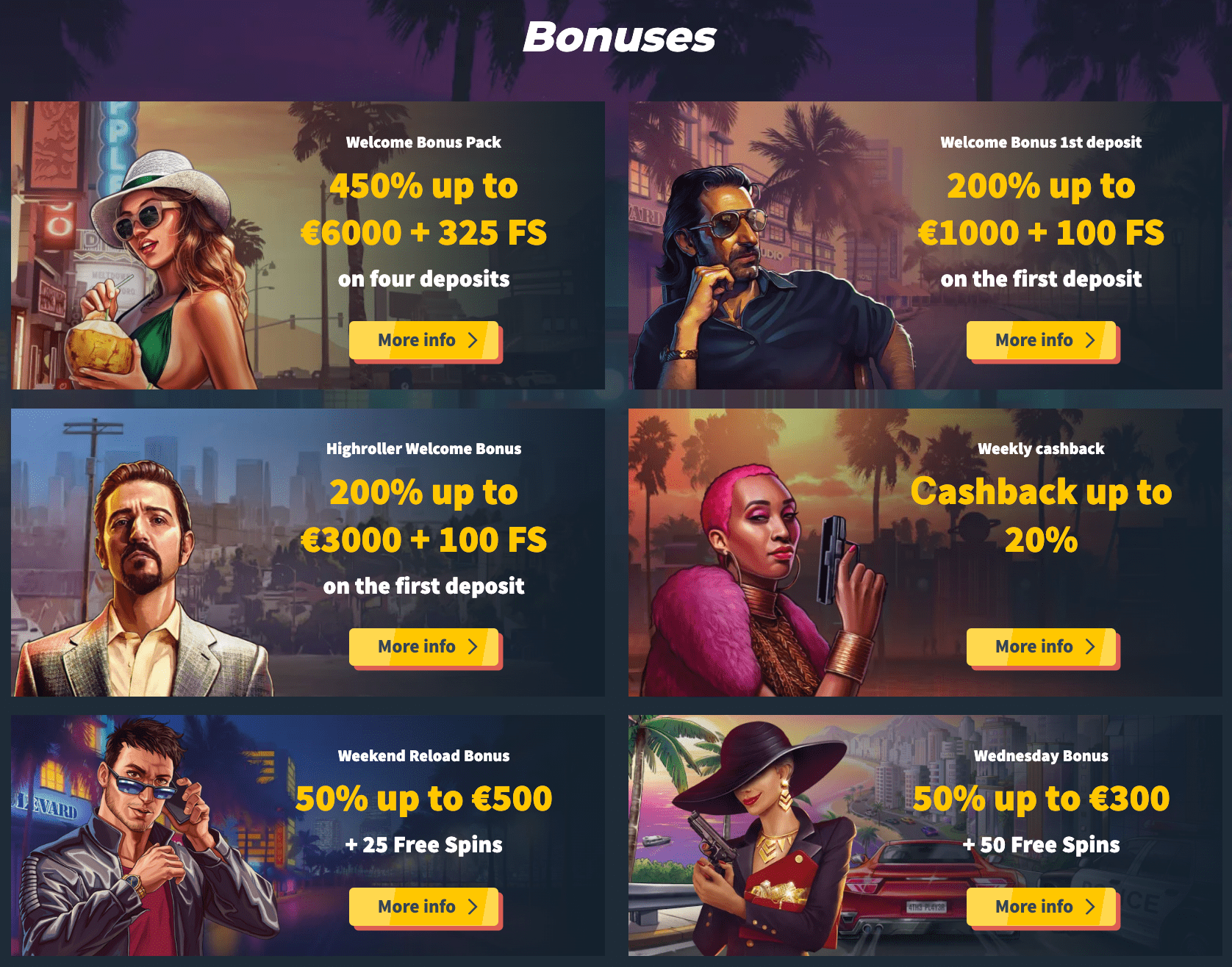 Snatch Casino bonuses