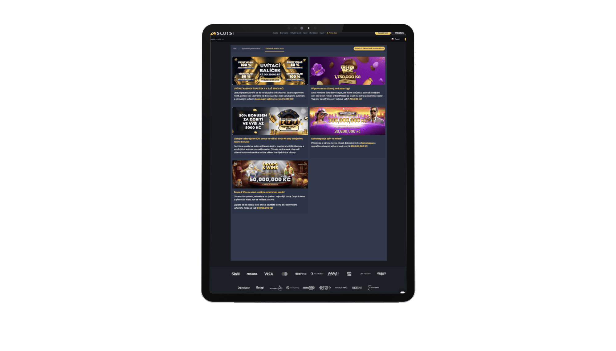 Platební metody v 24Slots Casino
