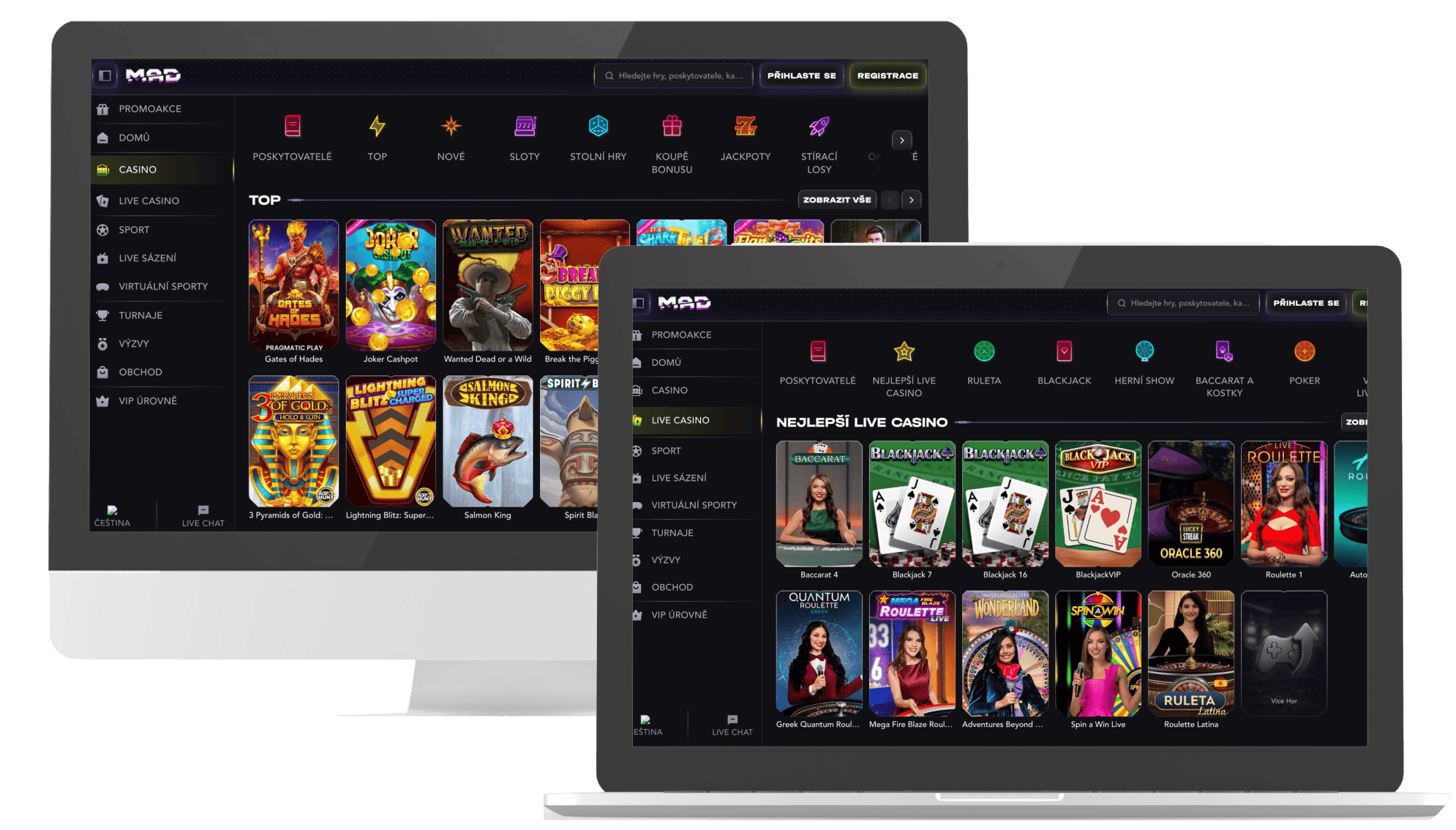 Jaké hry a výherní automaty nabízí Mad Casino