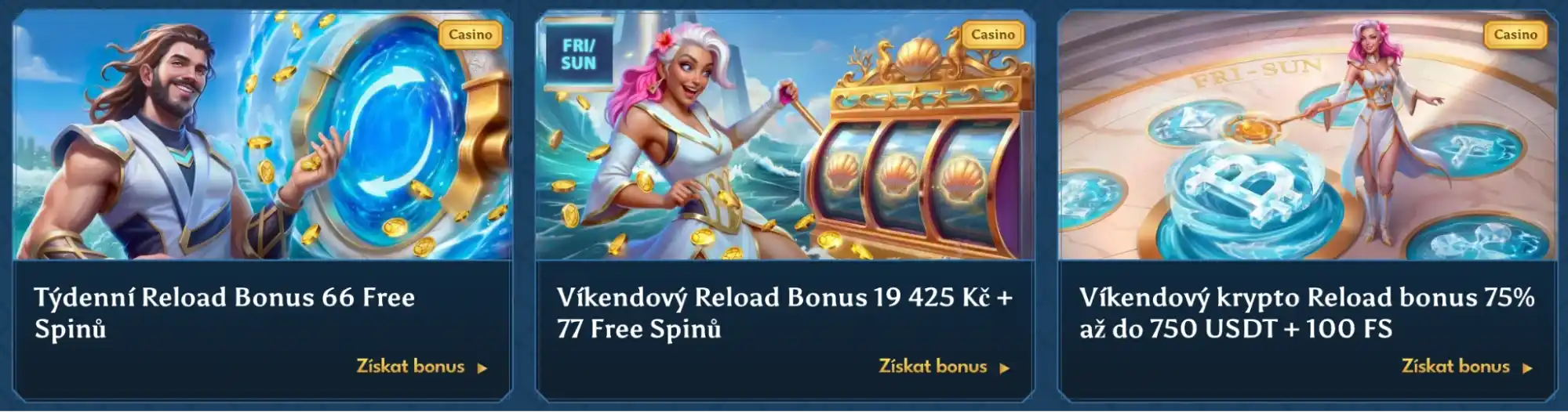 casea víkendový krypto reload bonus
